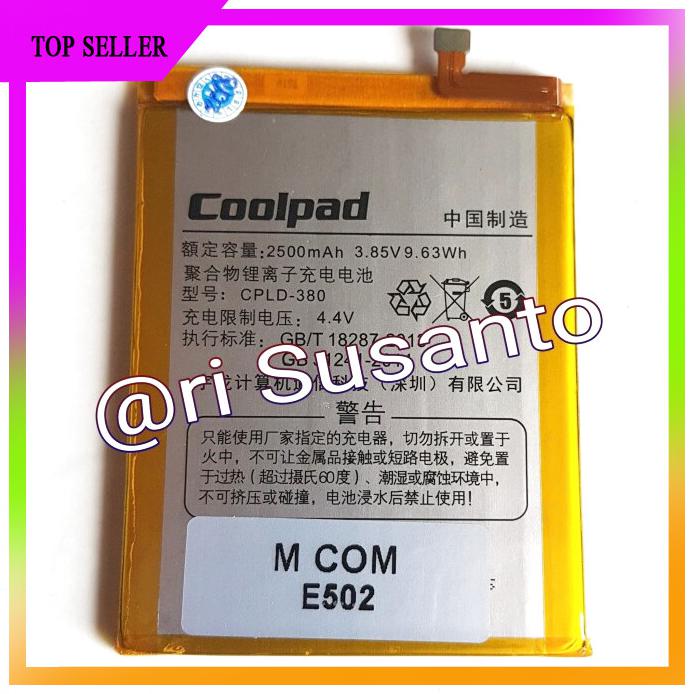 ACC HP BATERAI MCOM COOLPAD MAX LITE R108 CPLD 380 DOUBLE POWER 2500MAH