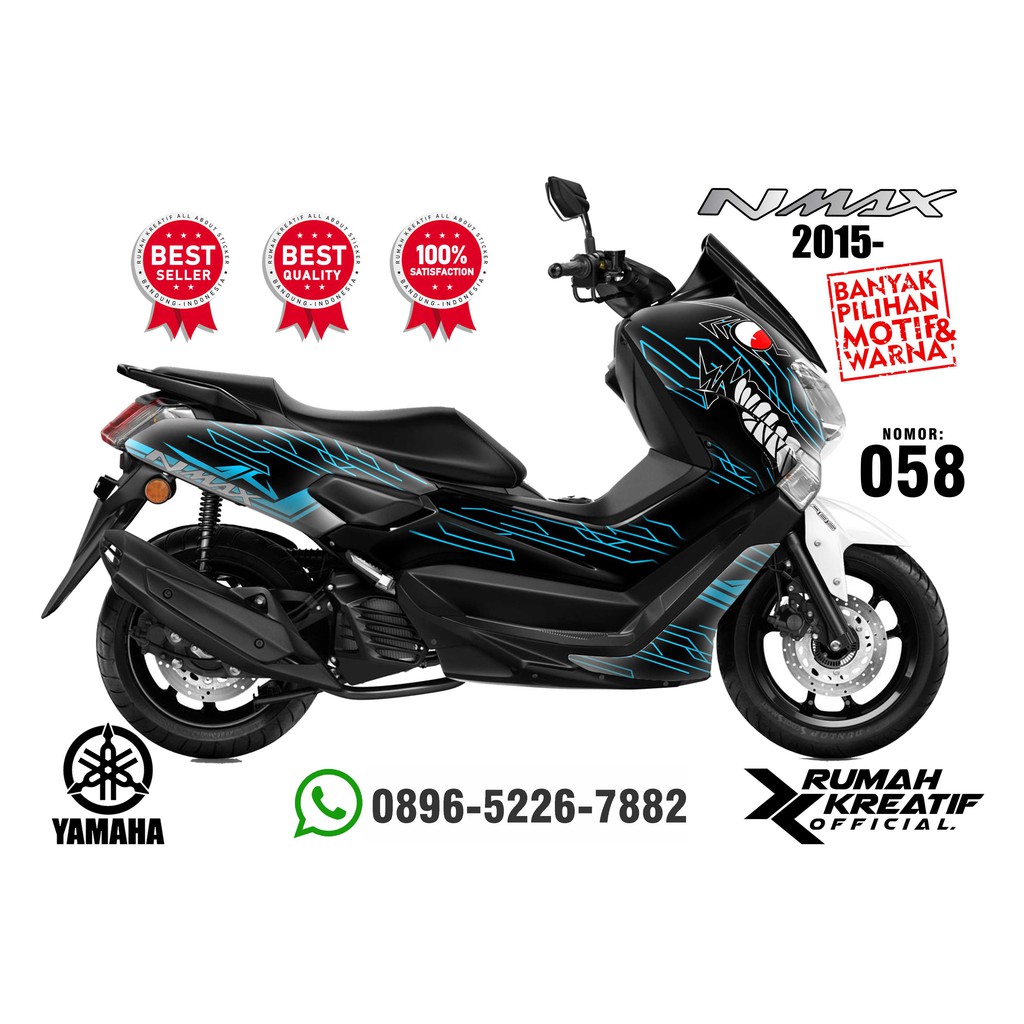 N MAX Fullbody (155 2015-2019  NMAX 155 Lama) striping stiker decal custom variasi