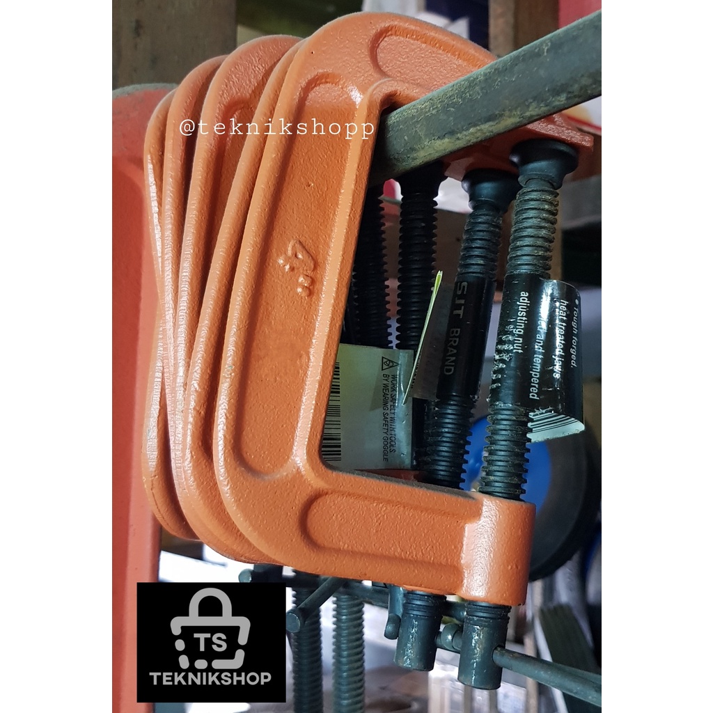 CLAMP C 4" / ALAT PENJEPIT KAYU / KLAM C / KLEM C / KLEM BAIS C / CATOK C 4 INCI 4INCH