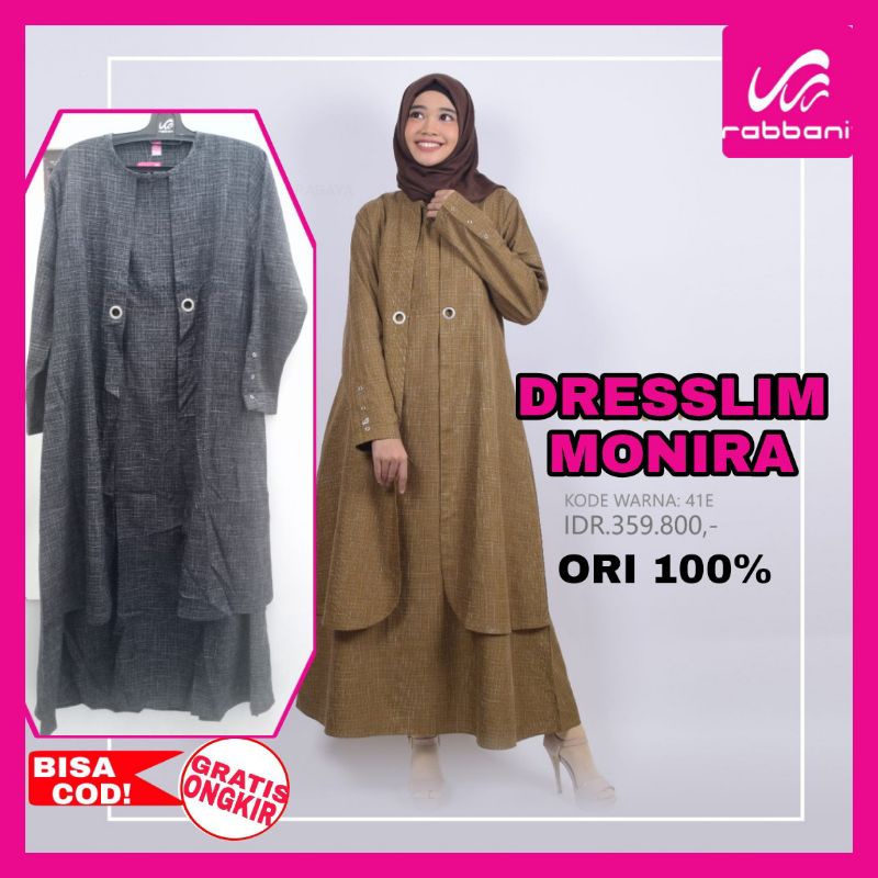 SALE RABBANI- GAMIS TERBARU 2021 MONIRA UKURAN XL