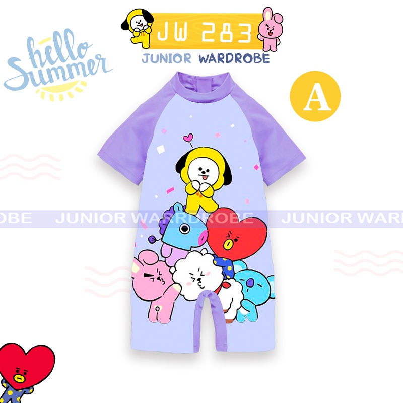 Swimwear / Baju Renang Junior Wardrobe Digital Printing JW 283 BT21