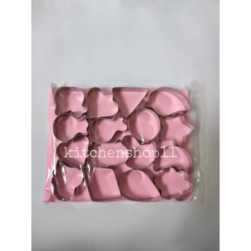 16pcs cetakan kue kering isi 16 motif / keringan 16 motif / ring cookie cutter kue kering 16 motif