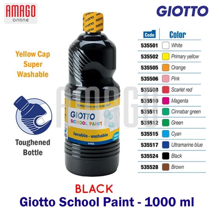 

Giotto School Paint - Black - 1.000 Ml - 535524