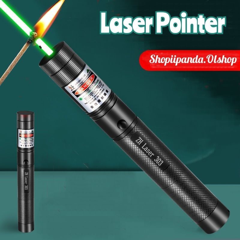 GREEN LASER POINTER 303 / Green laser batrai cas / Green laser murah⭐shopii-panda⭐