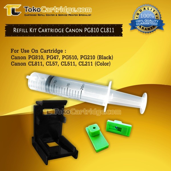 Toolkit Refill Vakum Canon PG810 CL811 Canon 810 811 745 746 47 57 745S For Black and Color