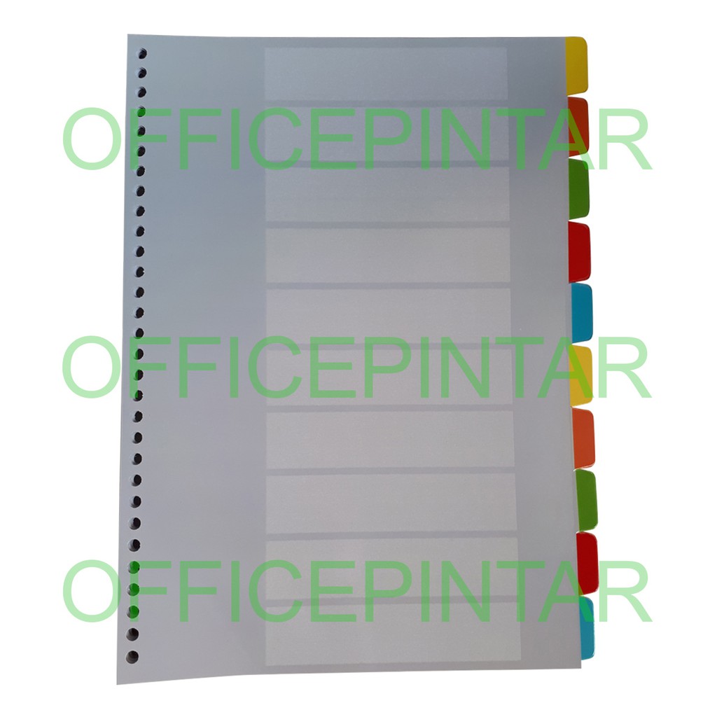 

Divider pembatas A4 30 lubang 30ring