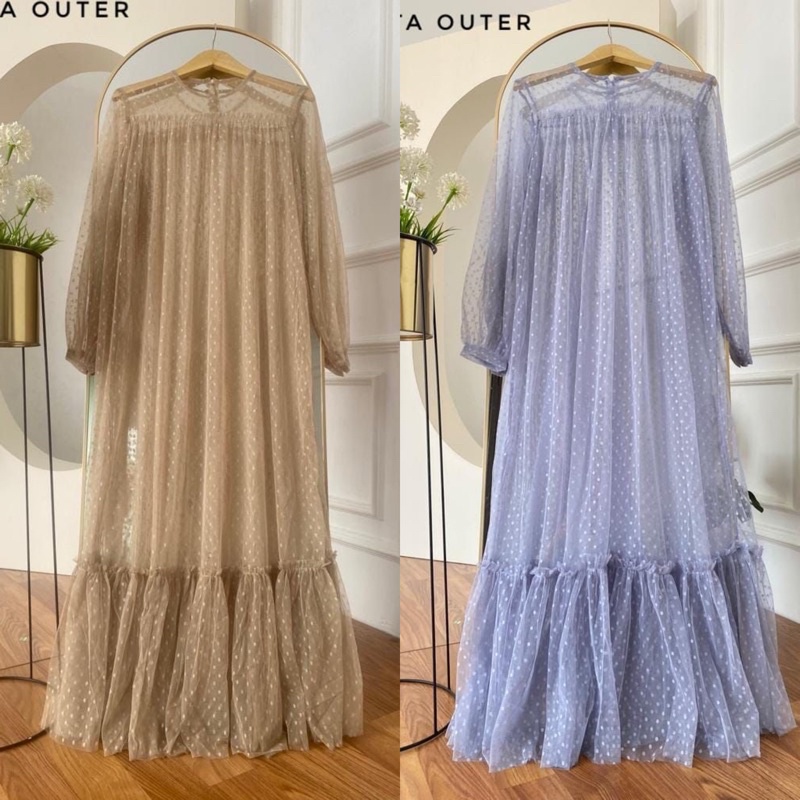 NAGITA OUTER/OUTER TILE/TILE POLKA/OUTER DRESS/OUTER FURING