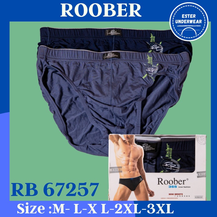 Celana Dalam Pria Roober RB 67257 Isi 2/Pack Bahan Soft Viscose