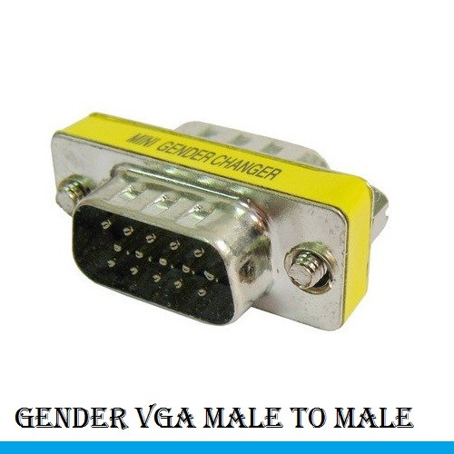 Konektor VGA F to F / VGA M to M / Gender DB15 Male / Female