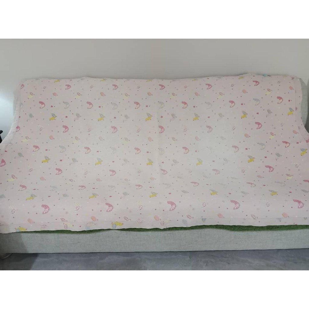 

Alas Quilt Warna Pastel Pink motif Burung2 Kecil