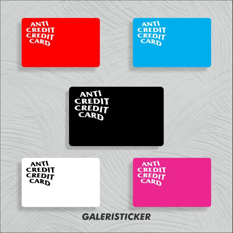 

Stiker Kartu ATM ANTI CREDIT CREDIT CARD