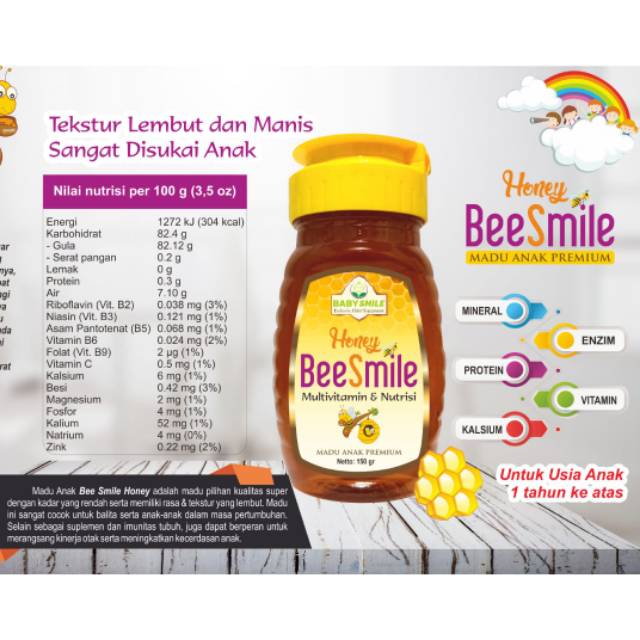 

Madu Anak Premium Madu Bee Smile 150gr