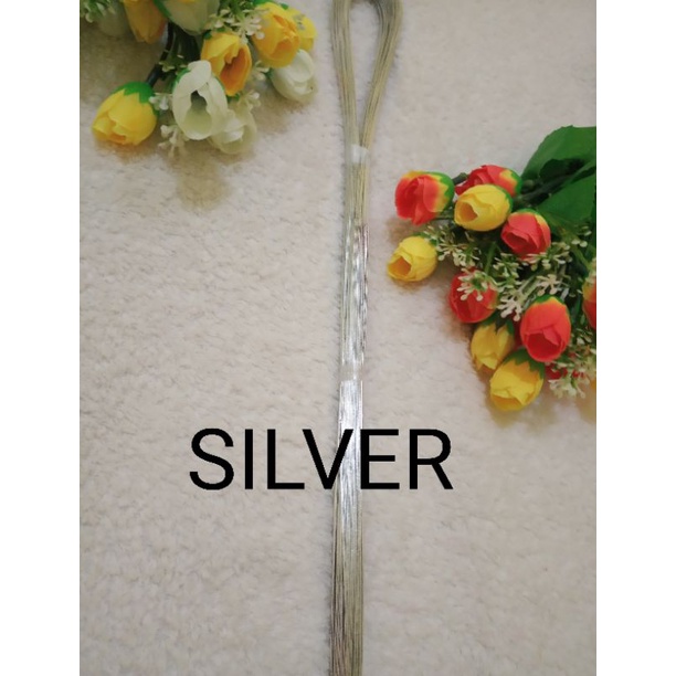 kawat kerajinan bahan bunga stoking isi -+100 biji uk 22 mm
