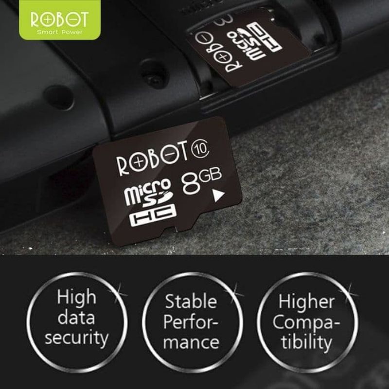 ROBOT 8GB Memory Card Micro SD