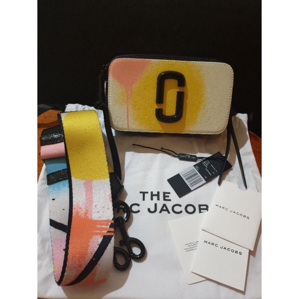 Preloved MJ Snapshot Spray Print Bag