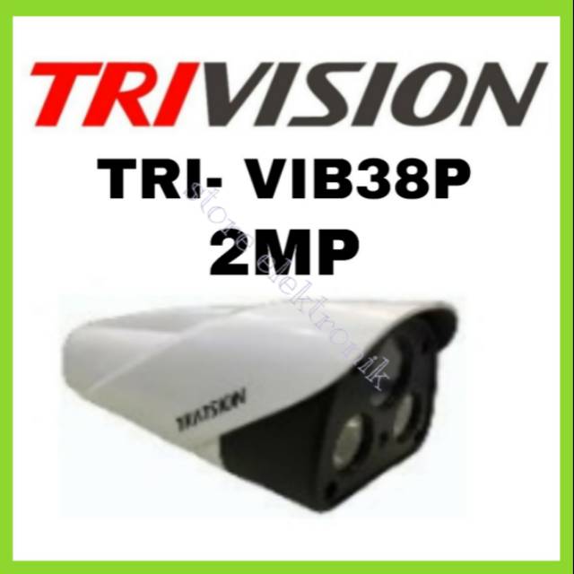 Cctv TRIVISION TRI- VIB38P 2MP 1080 Onvif POE Bullet IR Metal Housing