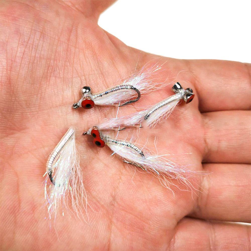 Preva 3pcs Charlie Bionic Bait Artificial Hair Hook Fishhooks Umpan Palsu