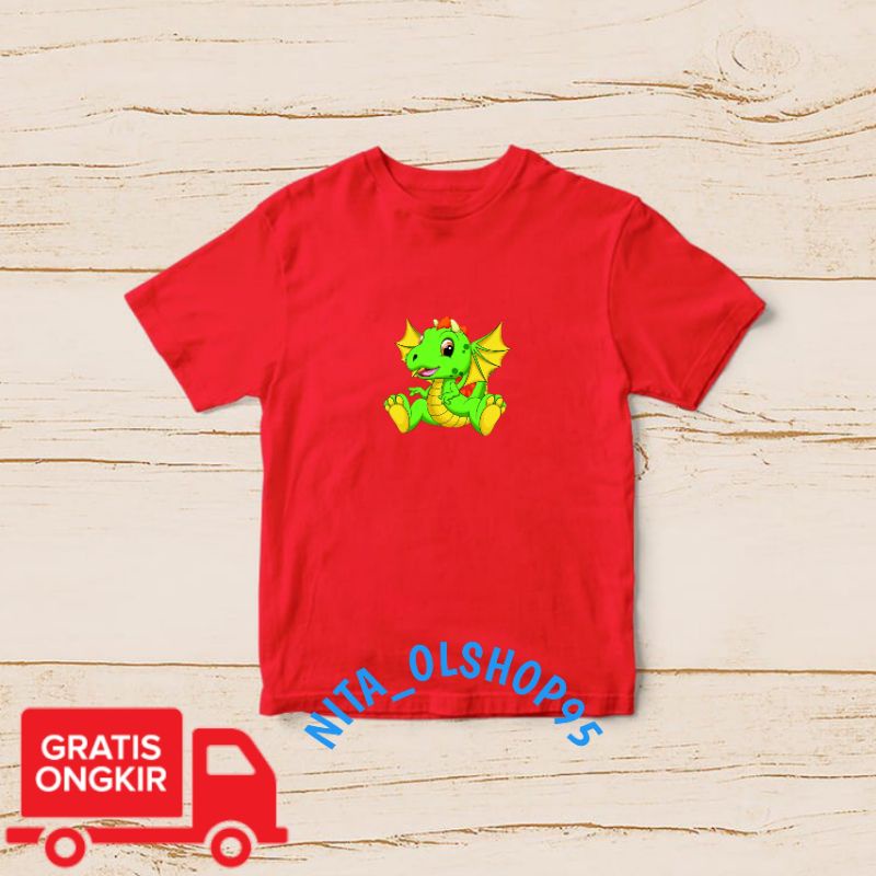 baju anak karakter lucu, baju anak dino , baju anak terlaris terbaru