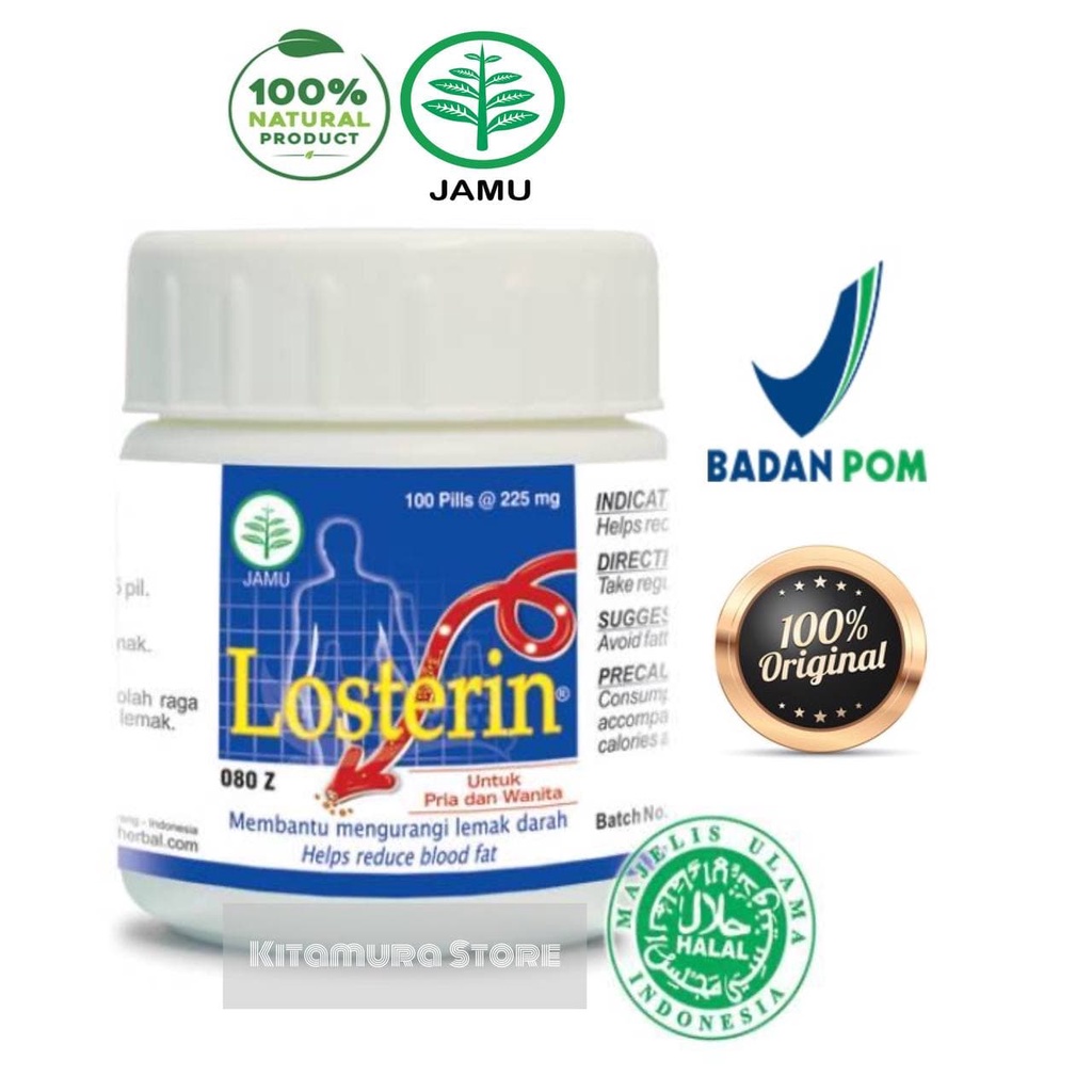 LOSTERIN Obat  Herbal  mengurangi lemak darah Menurunkan kolesterol