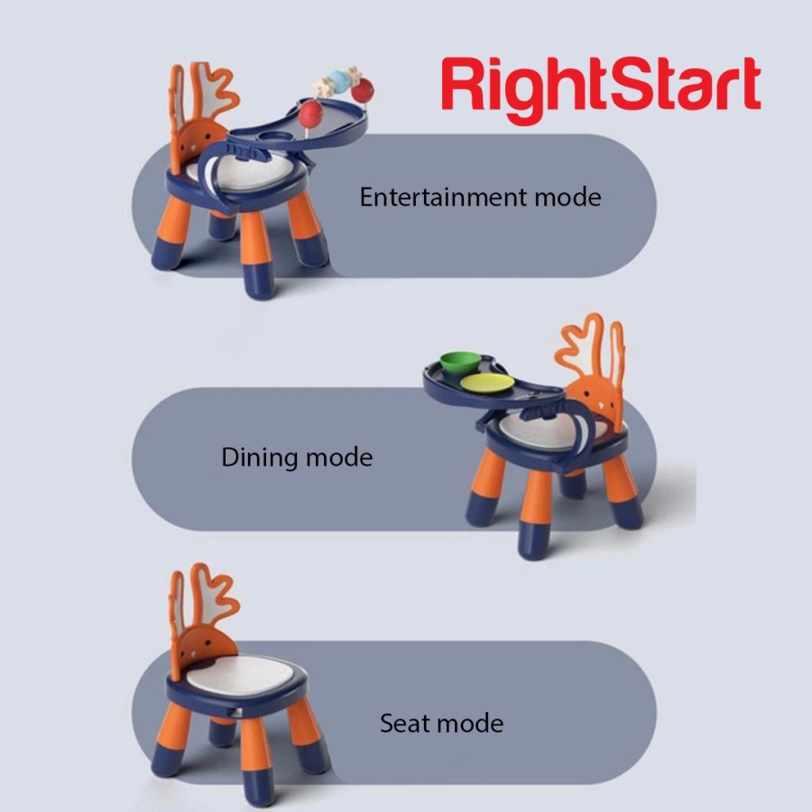 RIGHT START 3 IN 1 DEAR CHAIR with TOYS HC2381