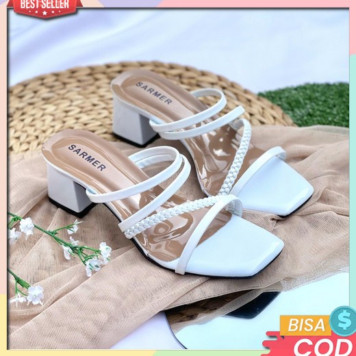 High Heels Pesta Wanita Sandal Hak Tahu Sendal Kondangan Murah Remaja Korean Style Hils Hills Hak Ta