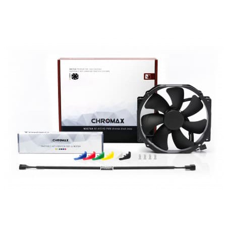 Coolerfan Noctua Chromax Swap Fan 14cm Black Fan With Multicolor Rubber - NF-A15 PWM CH.BK.S