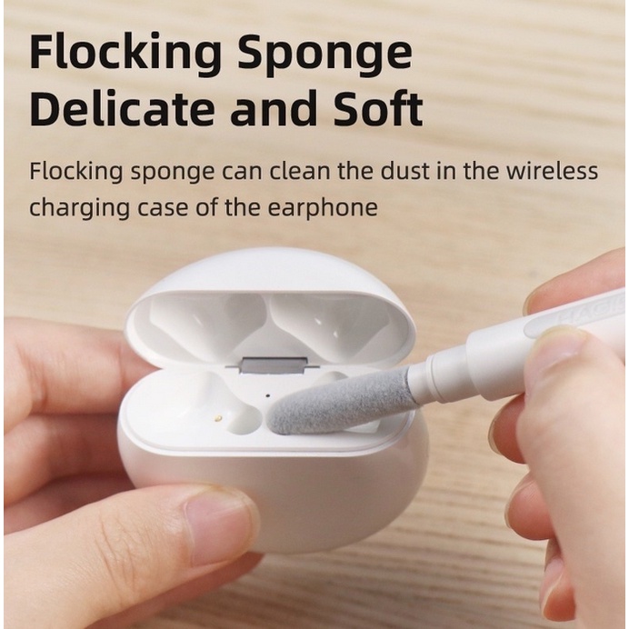 A109 ALAT PEMBERSIH AIRPODS iphone smartphone handphone hp phone kabel aksesoris aksesories pembersih kotoran kotor earphone headphone headset earbuds cleaning pen wireless inpods brush pen cover plastic accessories charging