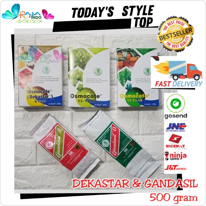 500 Gram - Pupuk Gandasil Dekastar - Gandasil D Daun B Bunga Dekastar 17-11-10 13-13-13 6-13-25 Te