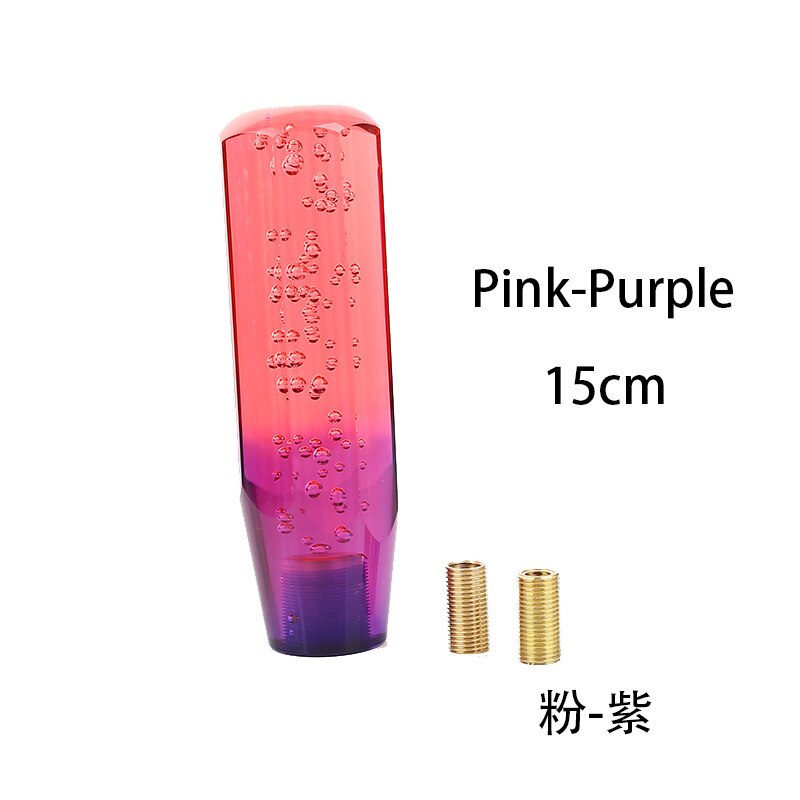 Knob Tuas Perseneling Mobil Manual Universal Bentuk Gelembung Kristal Transparan