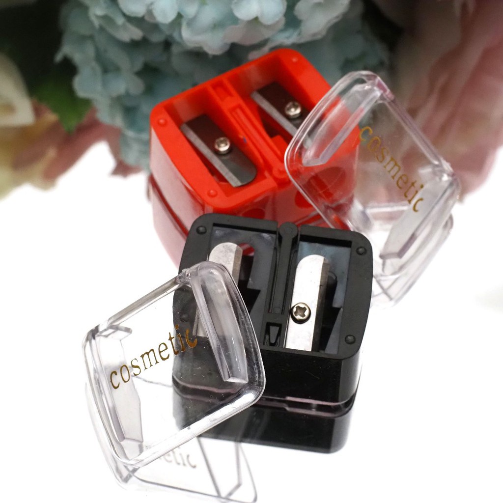 Rautan Pensil Alis / Pencil Sharpener / Alat Kosmetik Eyebrow / SERUTAN PENSIL ALIS 2in1 TAJAM IMPORT F797