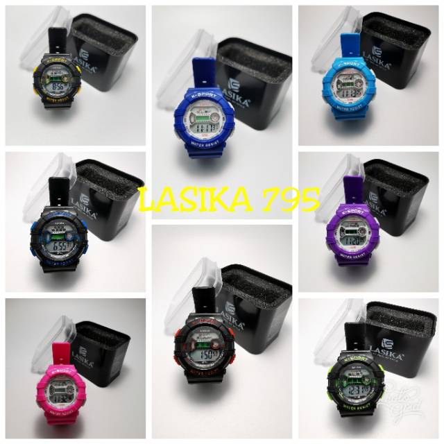 Jam tangan digital Anak Anak Remaja water Resist Lasika 795