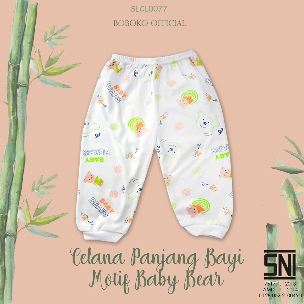 BOBOKO Celana Panjang Bayi DK Motif  RANDOM