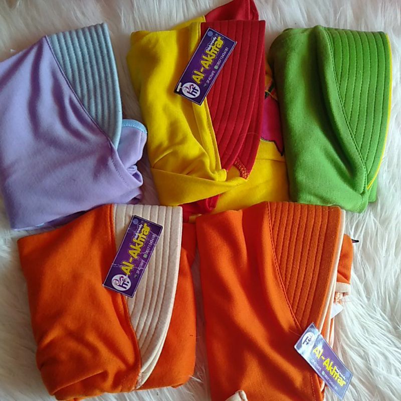 jilbab anak usia 2-4 tahun karakter bahan kaos
