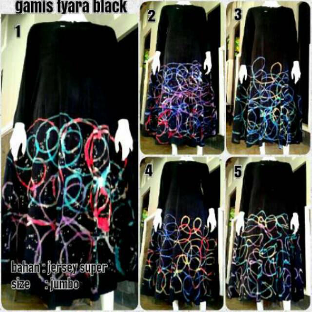 Gamis tyara black