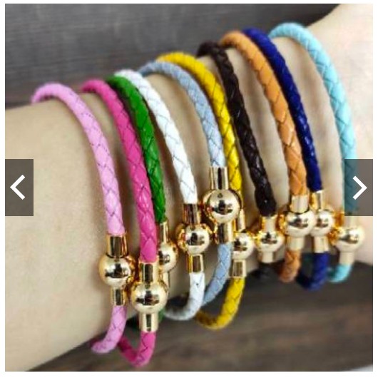 Fifi Fashion Gelang Tali Kawat Anti Air Waterproof Charm Liontin Mainan Pandora Emas Hongkong12#