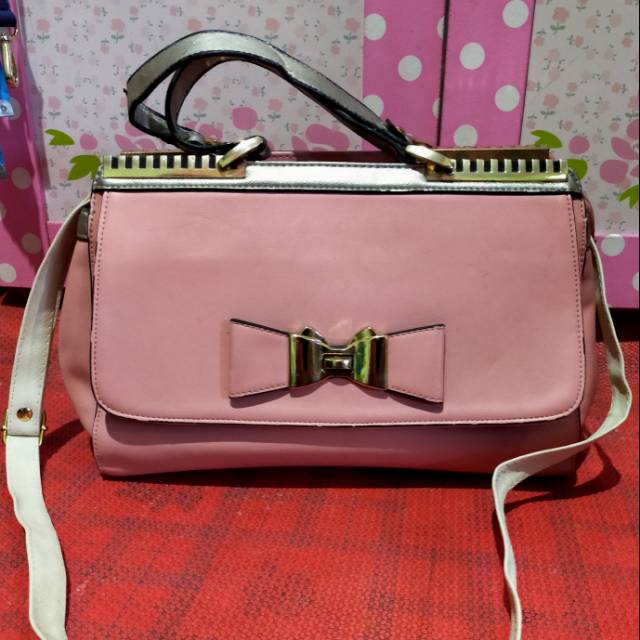 Tas pita pink & Lindi hitam ,