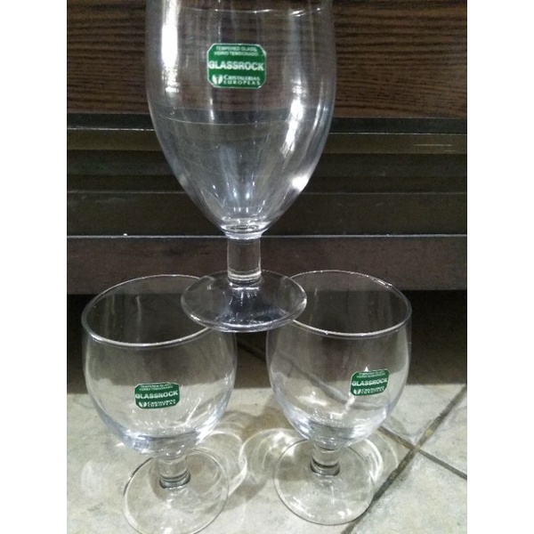 Gelas kaca/Gelas Wine/Glassrock made in Europe Gelas Kaca Kaki Import