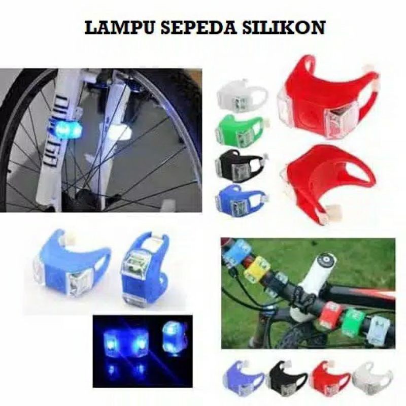 B1 Lampu Sepeda ANTI AIR | Lampu Silicon 3 Mode Waterproff | Aksesoris Sepeda LED Tahan Lama