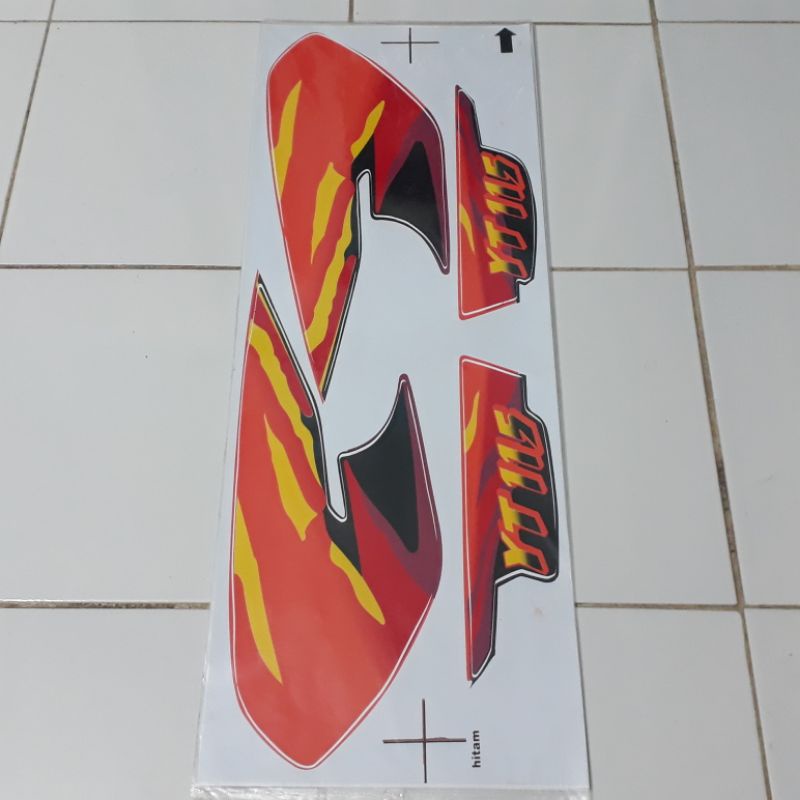 striping lis sticker variasi yamaha YT115 v1