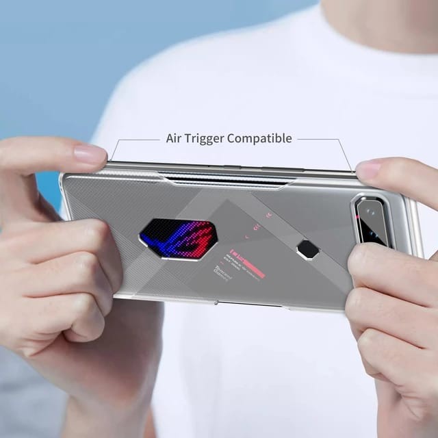 ASUS ROG PHONE 5 CLEAR CASE COMPATIBLE AEROACTIVE COOLER