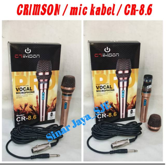 Mic vocal Crimson CR 8.6 / Mic kabel vocal