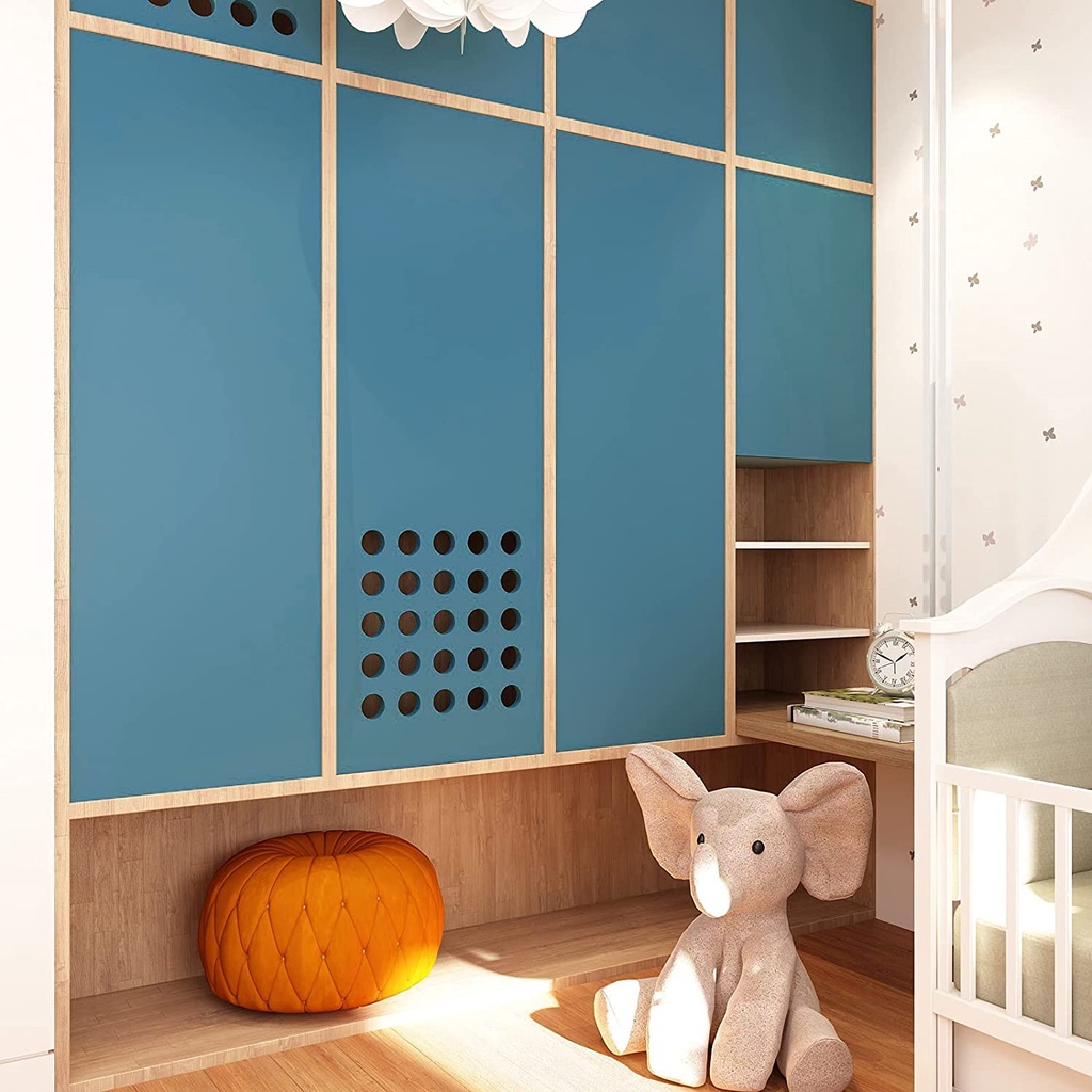 Wallpaper Dinding Oliver Blue 8m s/d 9m x 45cm