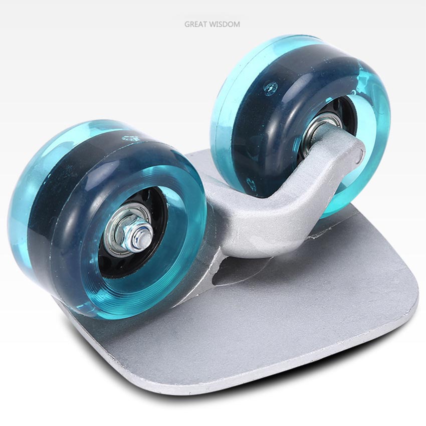 {READY STOCK} Portable Drift Board Skates Anti-Slip Plate Blue Wheel