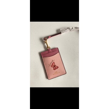 

lanyard coach pink buterfly