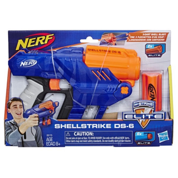 

Promo NERF N-STRIKE ELITE SHELLSTRIKE DS-6 ORIGINAL HASBRO NERF GUN DS 6 - Kemasan mulus Unik