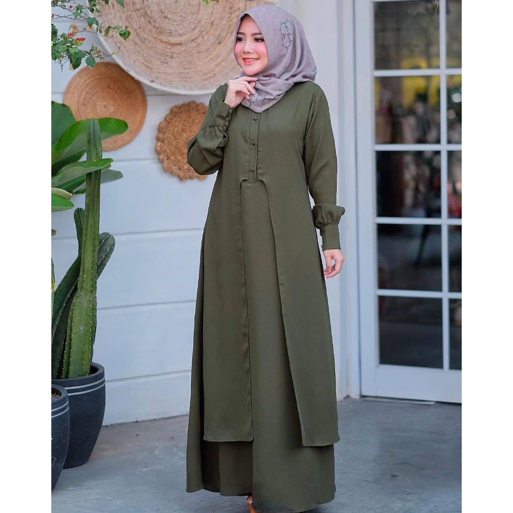 Jannah Dress Model Baju Gamis Wanita Muslimah Terbaru Dengan Motif Trendy Kekinian Terbaru 2020 Shopee Indonesia