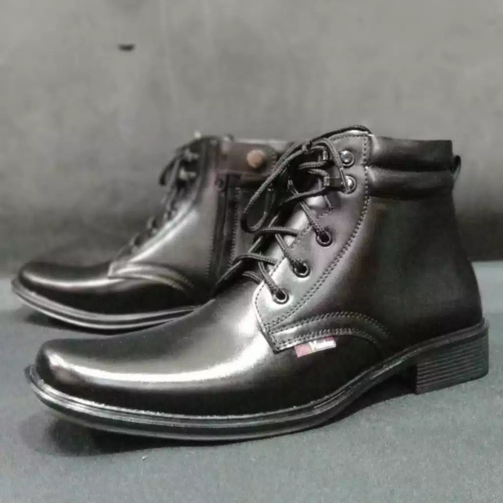 SEPATU PDH DOP KULIT SAPI ASLI MERK MR MASTER SEPATU PDH DINAS KANTOR TNI POLRI SECURITY SATPAM