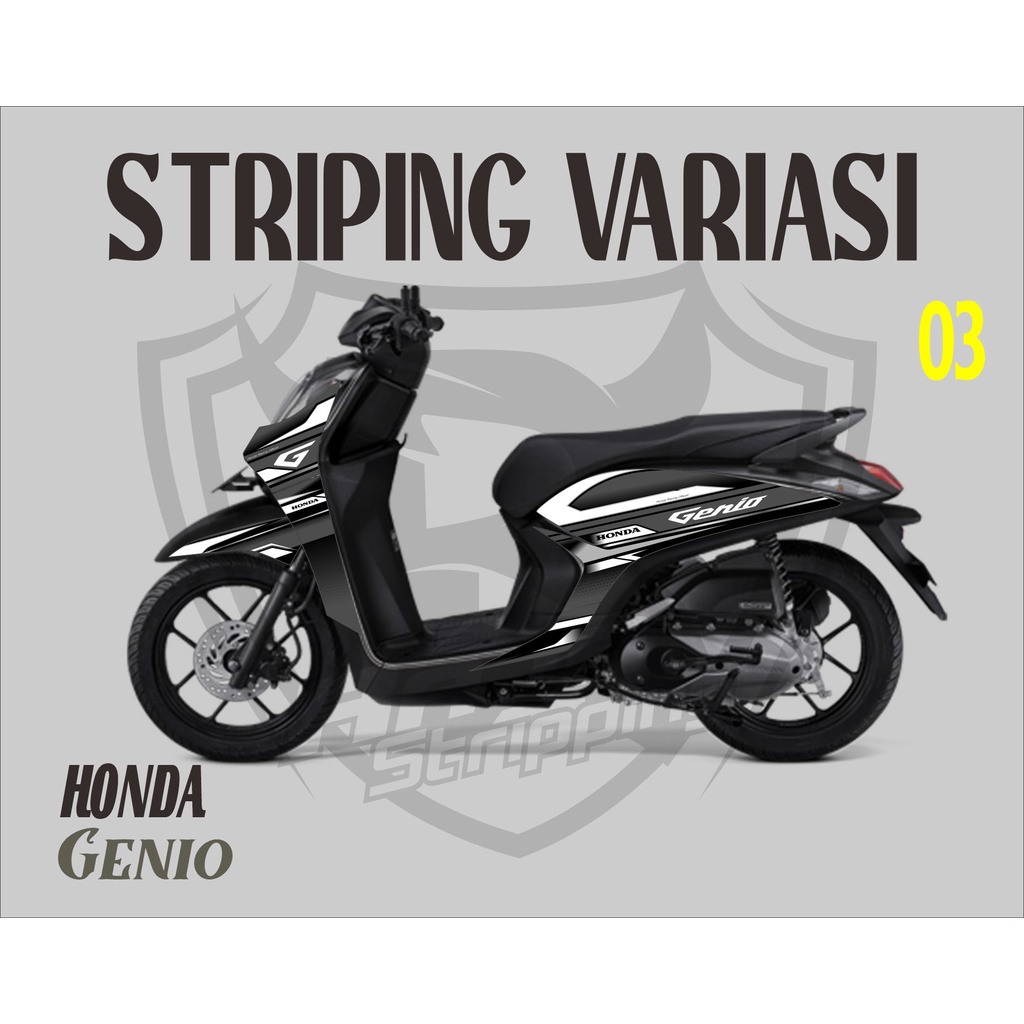 Striping Variasi Custom - Stiker / Sticker motor - HONDA GENIO Kode 03