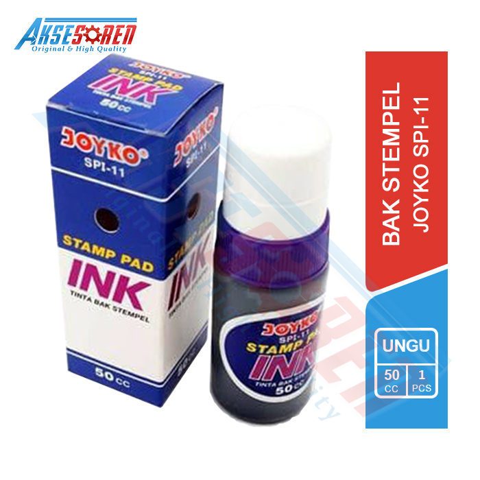 

ISI TINTA INK STAMP PAD JOYKO [SPI-11/50CC] / TINTA TEMPAT SETEMPEL / ISI REFILL BAK STEMPEL JOYKO