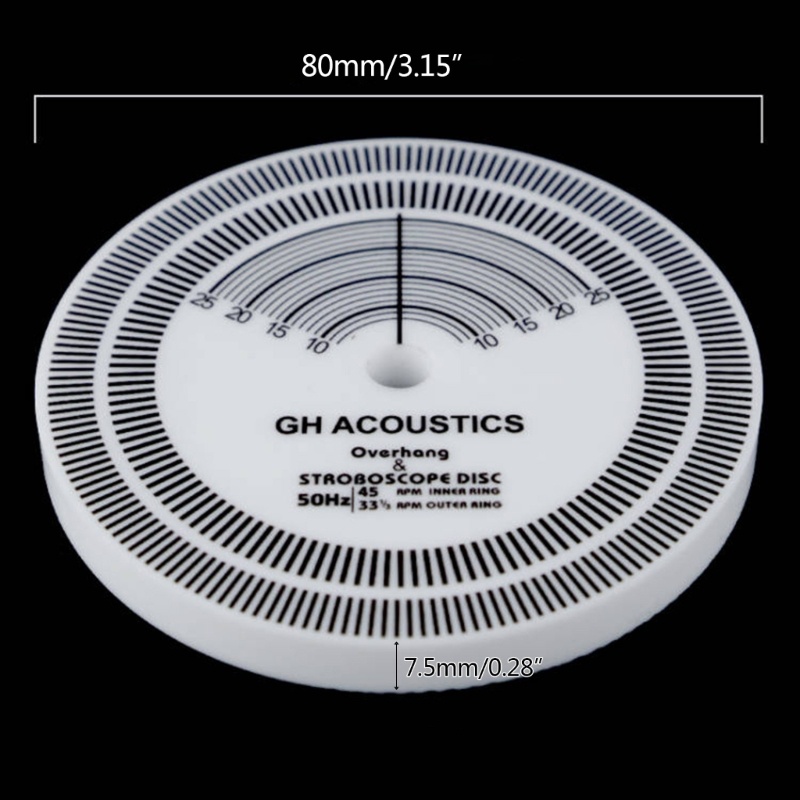 Bt Akurasi Tinggi Untuk LP Vinyl Phono Speed Test Disk Untuk Rekor Calibratio Kepala